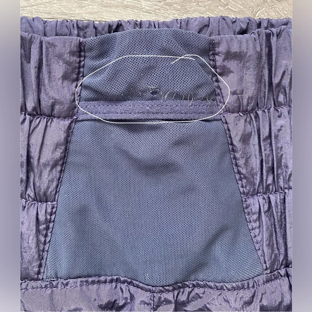 Free People  Blue High Rise The Way Home Shorts Lined Activewear Size Small